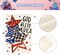 4th of July Patriotic Garden Flag 12x18 Inch Double Sided Outside, God Bless America Stars and Stripes Yard Outdoor Decoration